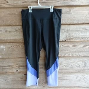 Tangerine Athletic Color Block Leggings